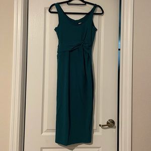 Green Maternity Midi dress fitted S Old Navy